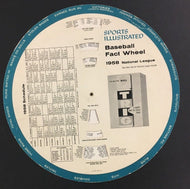 1958 Sports Illustrated MLB Baseball Fact Wheel With NL + AL Schedules