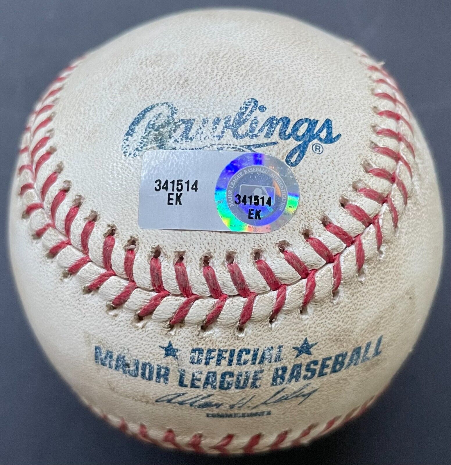 Omar Vizquel Final Game Used Official Rawlings Baseball MLB Holo