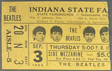 Load image into Gallery viewer, 1964 Indiana State Fairground Beatles Slabbed Concert Ticket Authenticated iCert
