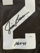 Load image into Gallery viewer, Jim Brown Autographed Stats Jersey Cleveland Browns Signed NFL Football JSA COA
