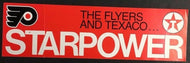 Philadelphia Flyers Bumper Sticker Car Auto Decal Texaco Star Power NHL Hockey