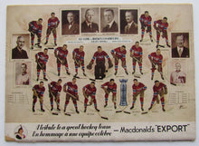 Load image into Gallery viewer, 1947 Montreal Forum NHL Hockey Program Montreal Canadiens vs New York Rangers
