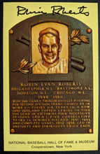 Load image into Gallery viewer, Robin Roberts Signed Hall Of Fame Plaque Autographed Postcard Phillies MLB JSA
