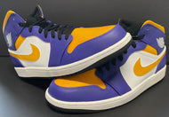 Air Jordan 1 Mid Size 13 Nike Dark Concord  Taxi-White-Black DQ8426-517