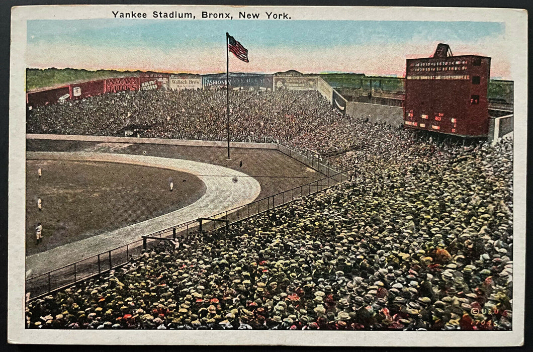 1920's Newly Built Yankee Stadium MLB Baseball Postcard Bronx New York Vintage