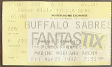 Load image into Gallery viewer, 1997 Marine Midland Arena NHL Playoff Ticket Game 3 Buffalo Sabres Ottawa Sens
