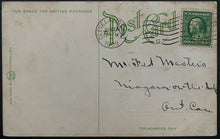Load image into Gallery viewer, 1909 Postcard Famous Arena Cleveland Elysium Ice Skating Rink Vintage Old Stamp
