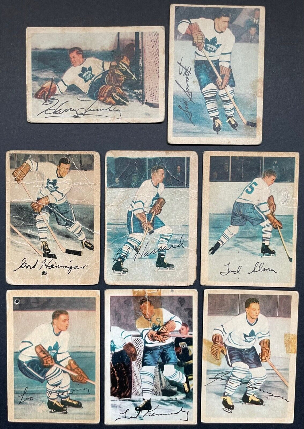 1953-54 Parkhurst Hockey Cards Full Set Low Grade NHL Beliveau Worsley RC KSA 1