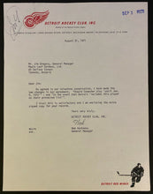 Load image into Gallery viewer, 1971 NHL Hockey Letters Brian Conacher Trade Signed Harkness Gregory Autographed
