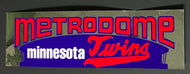 1980's Metrodome Minnesota Twins Vintage Logo Baseball Bumper Sticker Decal MLB