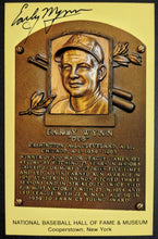 Load image into Gallery viewer, Early Wynn Signed Hall Of Fame Plaque Autographed Postcard Indians HOF MLB JSA
