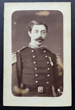 Load image into Gallery viewer, 1800&#39;s French Carte De Visite Military Officer Photo Paris Vintage Antique
