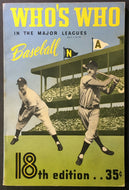 1950 Who's Who In The Major Leagues Baseball Carmichael 18th Edition Vtg Book