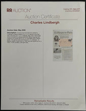 Load image into Gallery viewer, 1934 Charles A Lindbergh Signed Postal Cover Autographed Aviator History PSA DNA
