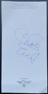 Chris Evert Autographed Paper Sheet Tennis Star Signed Sutton Hotel Note Page