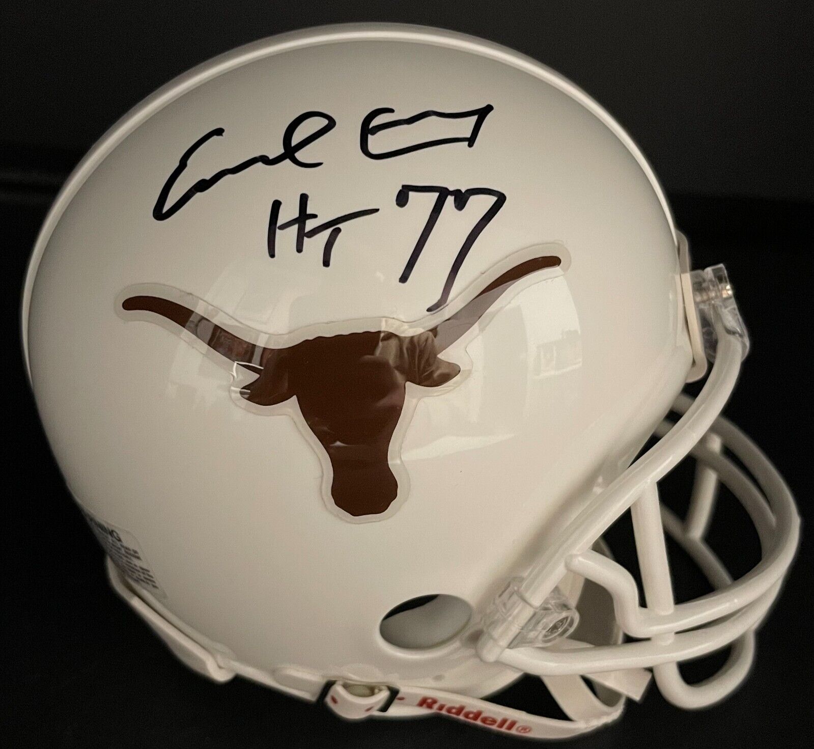 Earl campbell sales signed mini helmet