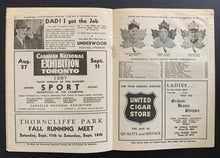 Load image into Gallery viewer, 1937 Toronto Maple Leaf Baseball Program vs Jersey City Tom Oliver Cover
