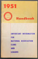 1951 Baseball Hanbook Maple Leafs Issued National Association Clubs + Leagues