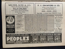 Load image into Gallery viewer, 1937 Maple Leaf Stadium Program Toronto Maple Leafs Rochester Red Wings MiLB
