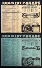 Load image into Gallery viewer, Rare Chum Radio Survey Error Chart x2 Sept 1966 Vintage Beatles #1 Donovan #2
