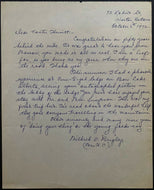 1972 Foster Hewitt Letter Addressed Hockey Summit Series Canada vs Russia LOA