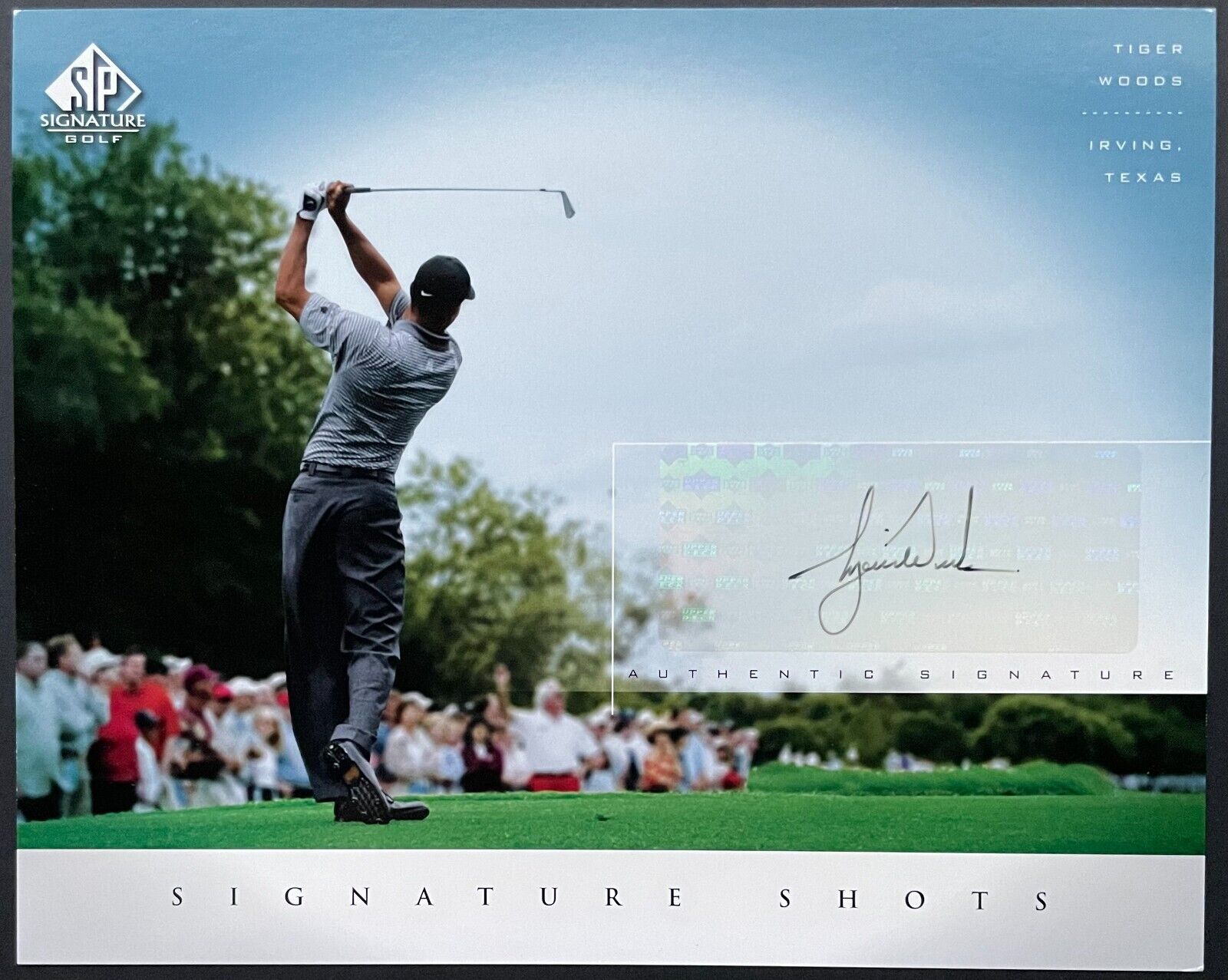 2004 Tiger Woods Autographed Upper Deck SP Signature Golf Signed