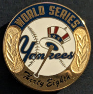 2001 New York Yankees Post 9/11 World Series Thirty Eight Press Pin MLB Baseball