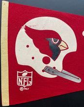 Load image into Gallery viewer, 1967 St. Louis Cardinals NFL Football Full Size Pennant Vintage
