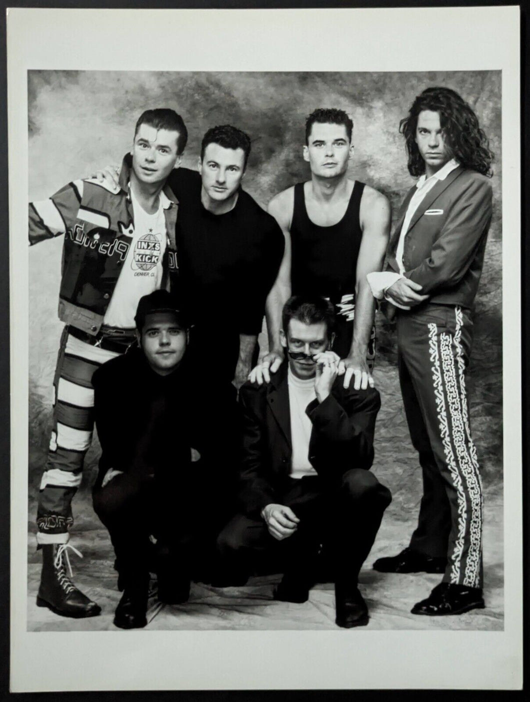 1985 INXS Type 1 Press Photo Australian Rock Band Neal Preston Photography LOA