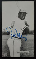 1978 John Mayberry Autographed J D McCarthy Photo MLB Toronto Blue Jays