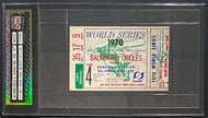 1970 World Series Ticket Memorial Stadium Baltimore Orioles v Reds NM 7 by iCert