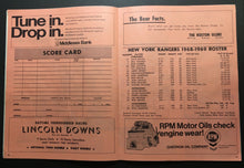 Load image into Gallery viewer, 1968 Boston Garden NHL Hockey Program Bruins New York Rangers Bobby Orr Cover
