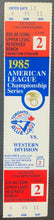 Load image into Gallery viewer, 1985 MLB Toronto Blue Jays ALCS Championship Games 2 + 6 Baseball Tickets Vtg

