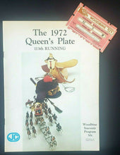 Load image into Gallery viewer, 1972 Woodbine Racetrack Queens Plate 113th Running Program &amp; Press Pass Ticket
