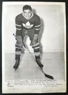 1946 NHL Associated Press Photo Maple Leaf Babe Pratt Suspended Gambling Vintage