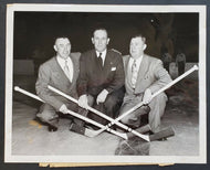 1951 Vintage NHL New York Press Photo - Frank Boucher, Bill Cook & Bun Cook