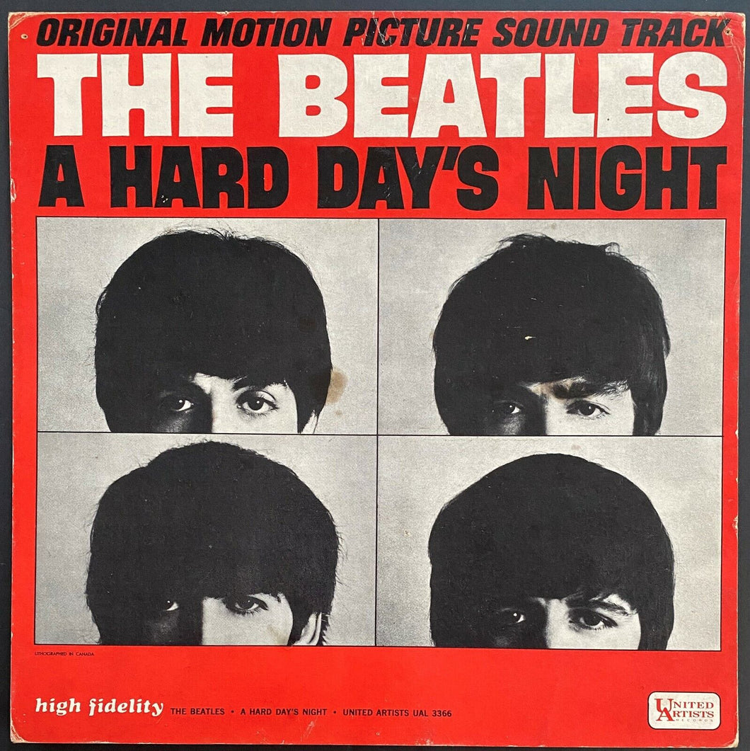 Rare Beatles Point of Sale Beatles Hard Day's Night 1964 Movie Soundtrack