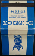 Load image into Gallery viewer, Maple Leaf Gardens Hot Stove Club Matches Autographed By Grant Fuhr HOFer
