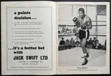 Load image into Gallery viewer, Emile Griffith Welterweight Championship Boxing Program Brian Curvis Empire Pool
