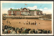 1920s Football Postcard Waite High School Toledo Ohio Action Shot Vintage