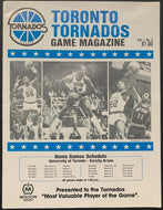 1984 Continental Basketball Association Program Toronto Tornados v Bombardiers