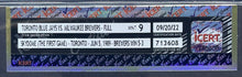 Load image into Gallery viewer, 1989 Toronto Blue Jays Milwaukee Brewers Full Ticket First Skydome Game iCert 9
