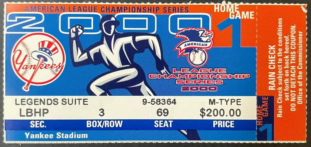 2000 Game 1 ALCS Seattle Mariners New York Yankees MLB Yankee Stadium A-Rod HR