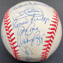 Load image into Gallery viewer, 1997 New York Yankees Team Signed Baseball Autographed JSA Jeter Rivera Torre
