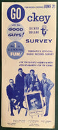 1963 CKEY Toronto Radio Record Survey Chart Beach Boys Rick Nelson Music VTG