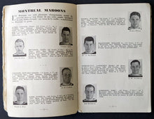 Load image into Gallery viewer, 1933-34 General Motors Hockey French Broadcast Guide Canadiens + Maroons Edition
