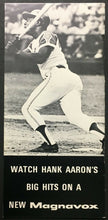 Load image into Gallery viewer, 1974 Magnavox Sportscaster Guide Hank Aaron Cover Sports Media Atlanta Braves
