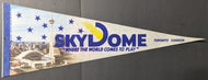 1988 Rare 1st Skydome Stadium Pennant Toronto Blue Jays Felt Banner 23