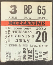 Load image into Gallery viewer, 1972 O&#39;keefe Centre Toronto Historic Concert Ticket Procol Harum + The Eagles
