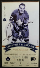 Load image into Gallery viewer, 1998 Final Season Maple Leaf Gardens Ticket Mahovlich Signed By Paul Henderson
